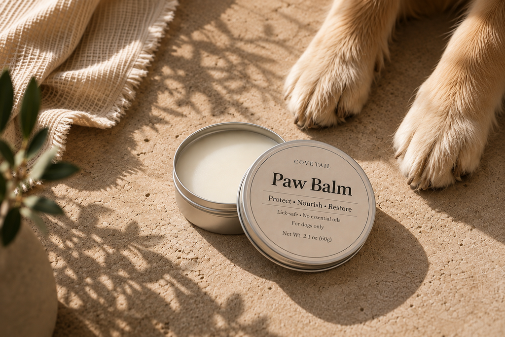 Covetail fragrance-free daily paw protection balm in 60 g tin